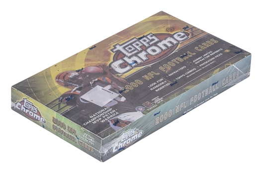 2000 Topps Chrome Football Unopened Hobby Box (24 Packs)